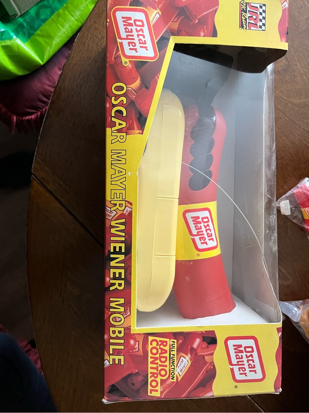 Kids Red & Yellow Wiener Mobile Toy